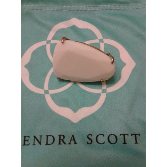 Kendra Scott White Tela Statement Cocktail Ring